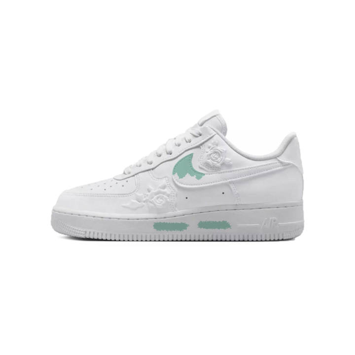 Nike Nike Air Force 1 Low Bamboo Peaceful Slip Resistant Abrasion Resistant Low top Skateboard Shoes Women's White Green
