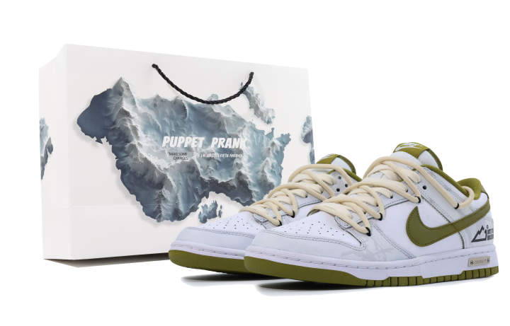 Nike Nike Dunk Leather Abrasion Resistant Abrasion Resistant Low top Skateboard Shoes Men's Beige