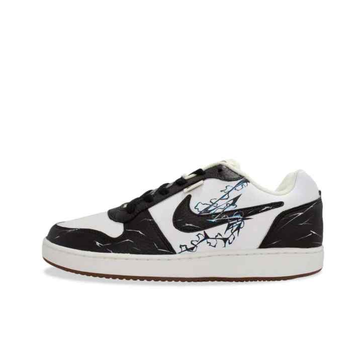 Nike Nike EBERNON Thunder Pattern Twin Cushioning Low top Skateboard Shoes Unisex Black