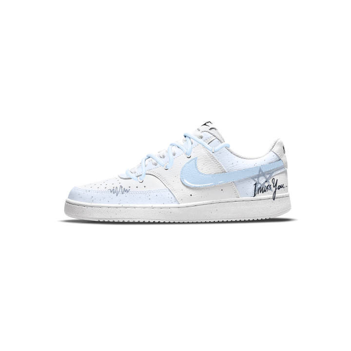 Nike Nike Court Vision 1 Starlight Leather Abrasion Resistant Slip Resistant Low top Skateboard Shoes Unisex