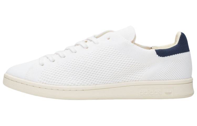 Adidas Originals STAN SMITH Primeknit White Blue Slip Resistant Abrasion Resistant Slip Resistant Abrasion Resistant