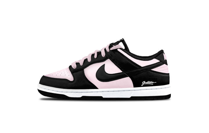 Nike Nike Dunk Panda Cushioning, Wear Resistant Low top Skateboard Shoes Unisex Black Pink