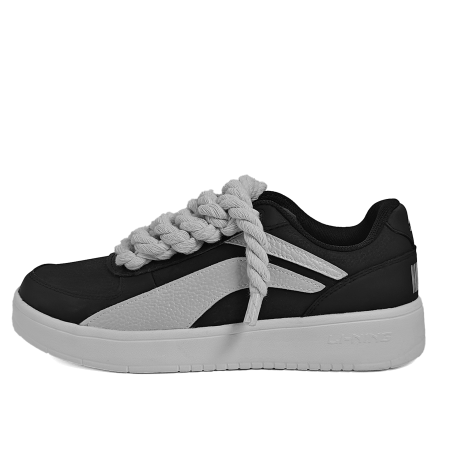 Li-Ning Li Ning Slip Resistant, Abrasion Resistant, Lightweight Low top Skateboard Shoes Men's Black Gray