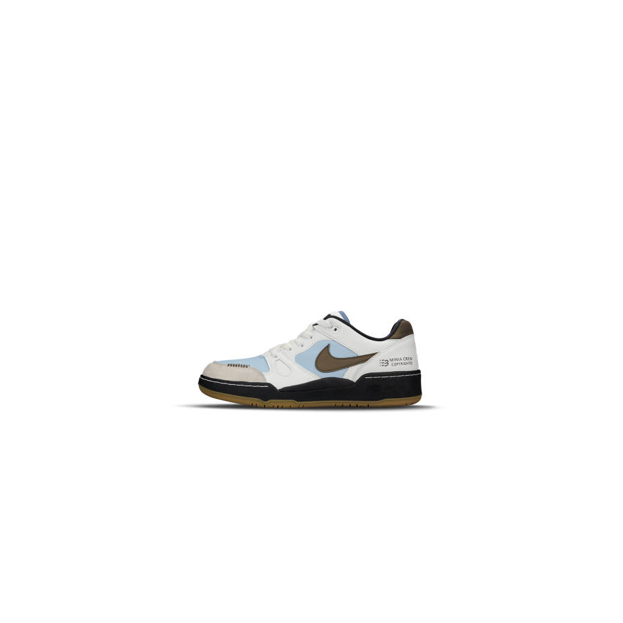 Nike Nike Full Force Slip Resistant Abrasion Resistant Low top Skateboard Shoes Men's White Blue Brown