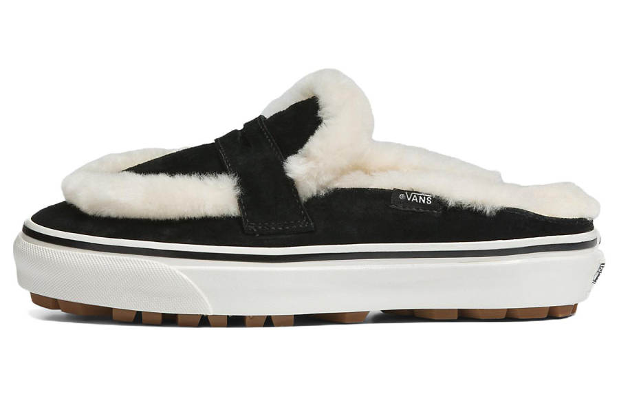 Vans Vans Style 53 Shearling Mule Dx 'Black White'