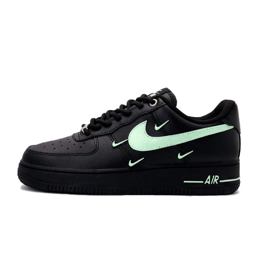 Nike Nike Air Force 1 Abrasion Resistant, Lightweight, And Breathable Low top Skateboard Shoes Women's Green Black