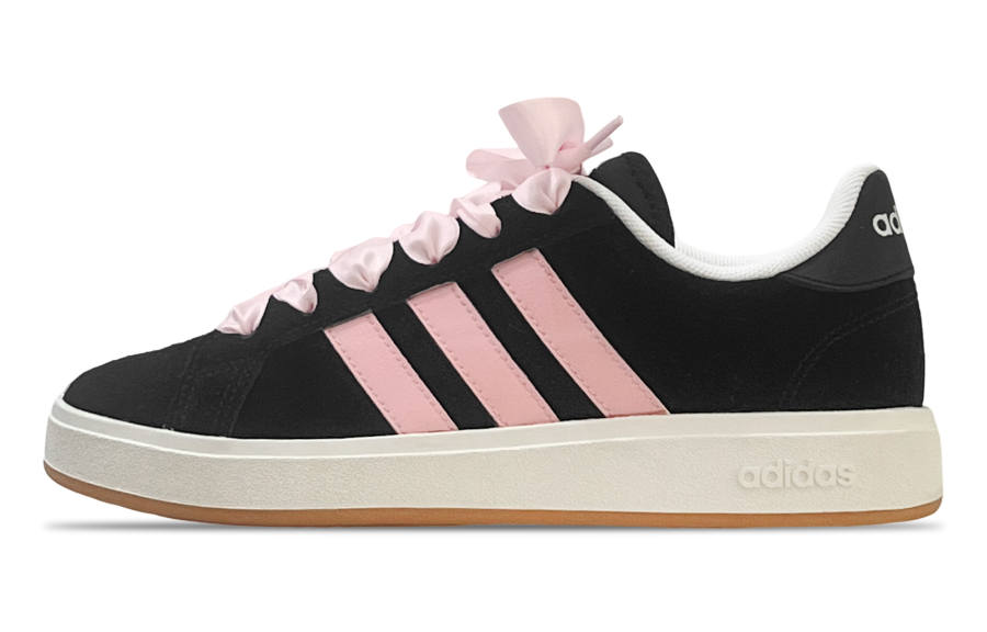 Adidas Adidas Grand Court Base 00s Slip Resistant Abrasion Resistant Low top Skateboard Shoes Unisex Black