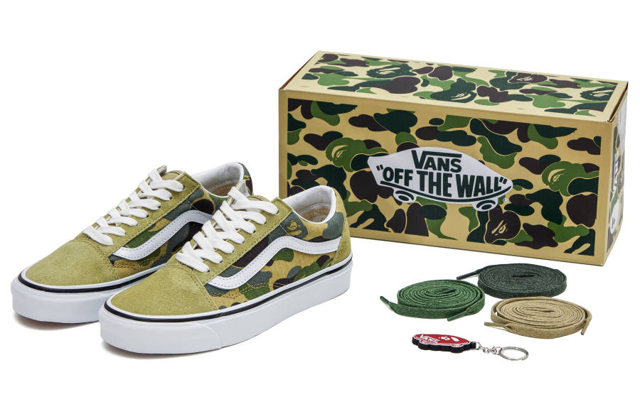 Vans Old Skool Bape x Old Skool Vans 36 Dx 'Green Camo'