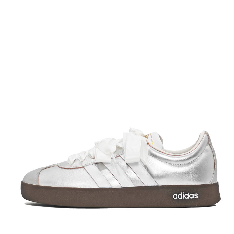 Adidas Adidas VL COURT 2.0 Galaxy Kiss Slip Resistant Slip Resistant Low top Skateboard Shoes Unisex Silver