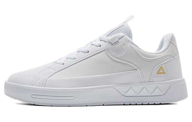 PEAK Breathable Lightweight Breathable And Lightweight Low top Skateboard Shoes Women's All White