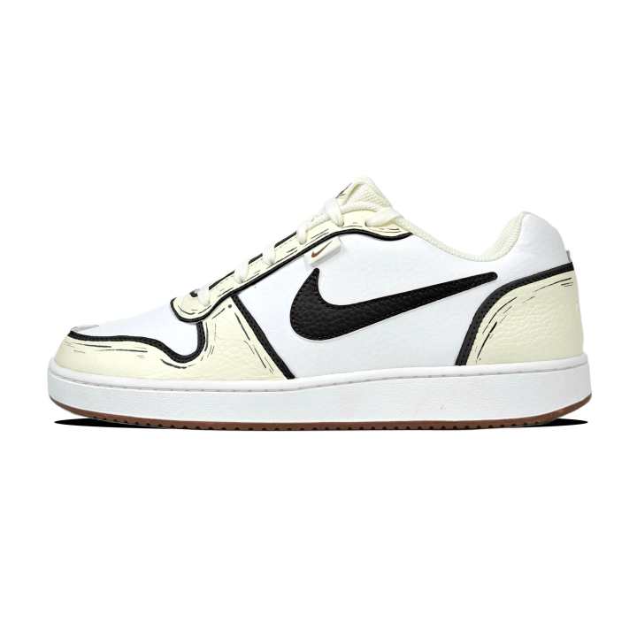Nike Nike EBERNON Skateboard Shoes Men's Low Top White/Black