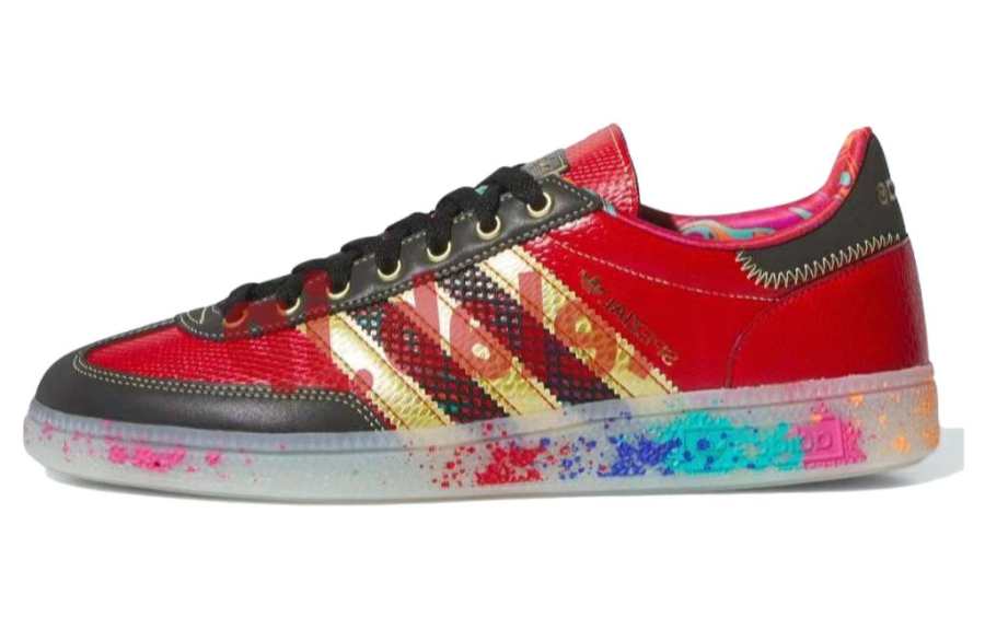 Adidas Originals Handball S.E.E.D. x Handball Adidas Originals Spezial 'Scarlet Gold Paint Splatter'
