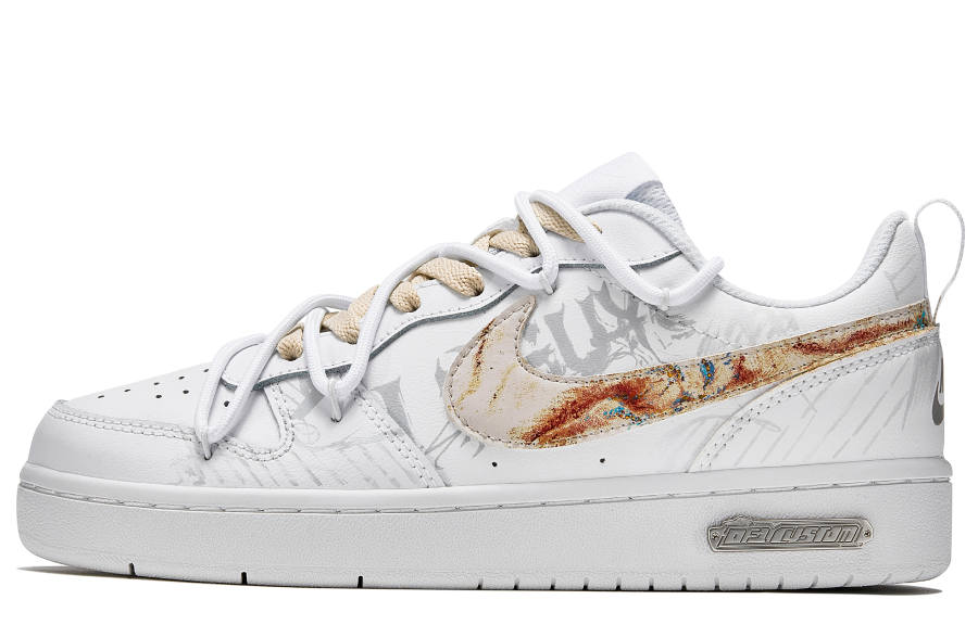 Nike Nike Court Borough Freedom Panda, Ghost Slip Resistant Low top Skateboard Shoes GS Gray