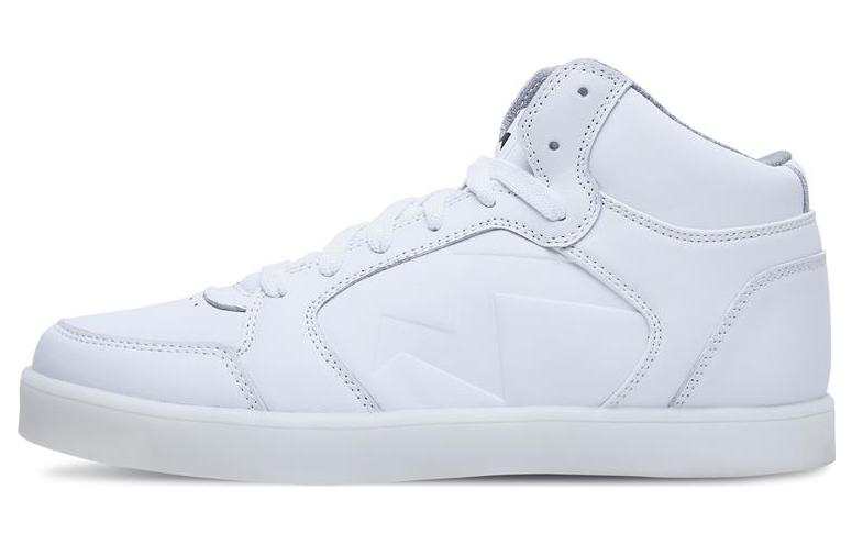 Skechers Energy Lights Artificial Leather Mid top Skateboard Shoes White