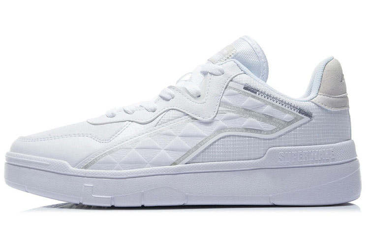 Li-Ning Li Ning Wave Lightweight Balance Cushioning Low top Skateboard Shoes Men's White