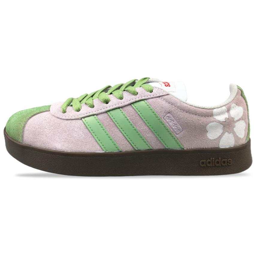 Adidas Adidas VL COURT 2.0 Slip Resistant Abrasion Resistant Low top Skateboard Shoes Unisex Pink