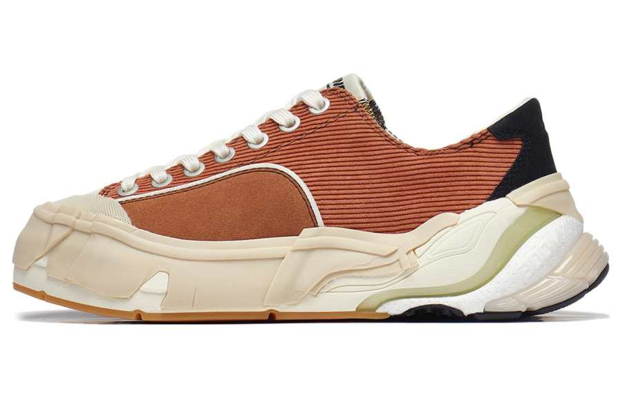 Li-Ning Li Ning Wuji Slip Resistant Lightweight Abrasion Resistant Low top Skateboard Shoes Men's Brown Blue