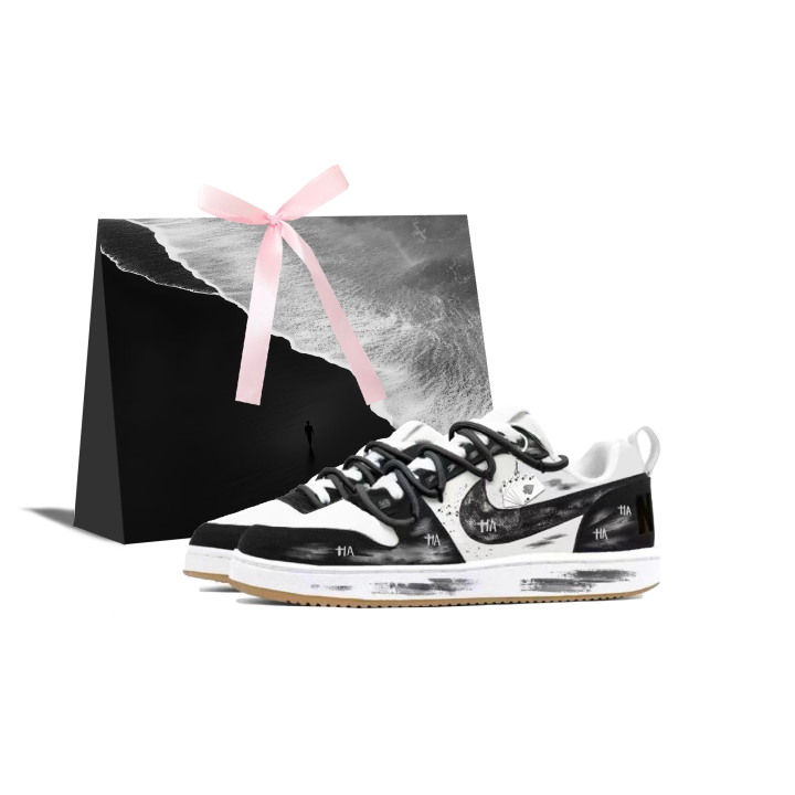 Nike Nike Court Borough Copernicus, Messenger Of The Dark Night Leather Abrasion Resistant Low top Skateboard Shoes Men's