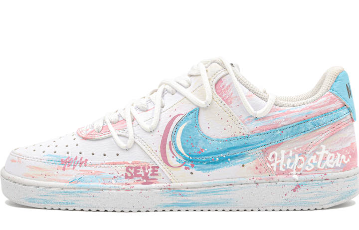 Nike Nike Court Vision 1 Skateboard Shoes Unisex Low Top White/Blue