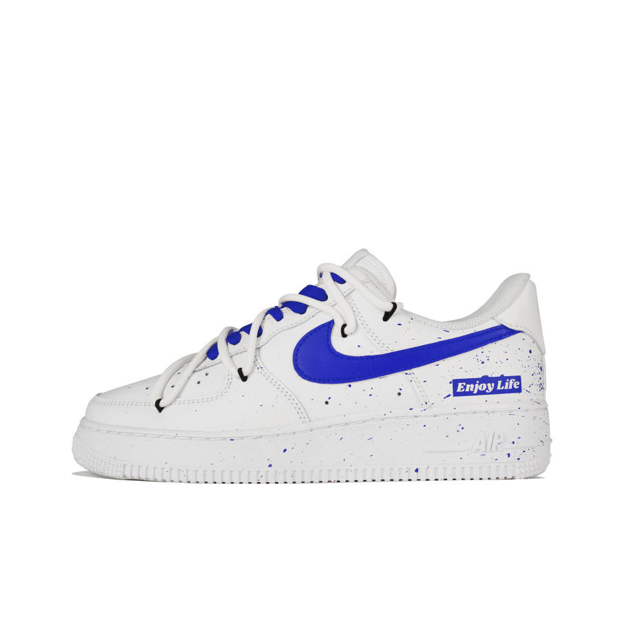 Nike Nike Air Force 1 Low top Skateboard Shoes Women's White Blue