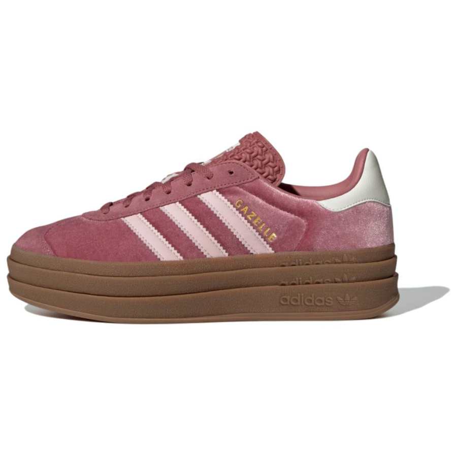 Adidas Originals GAZELLE BOLD Low top Skateboard Shoes Women's Pink White