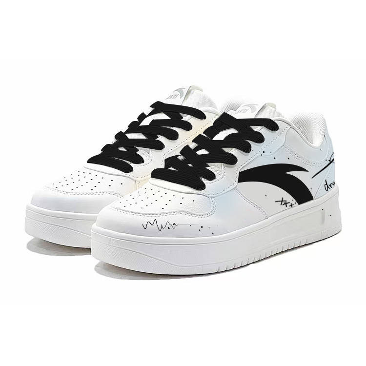 Anta Low top Skateboard Shoes Unisex Blue Yellow Mismatched