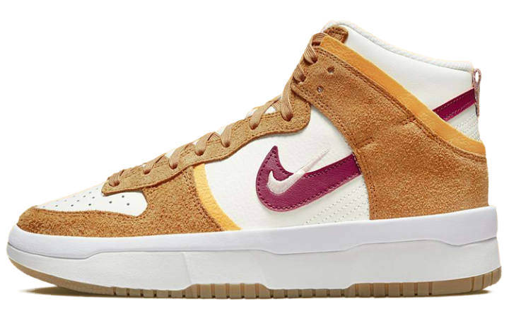 Nike Nike Dunk High Up Sail Sunset Pink Glaze Rush Maroon Women's