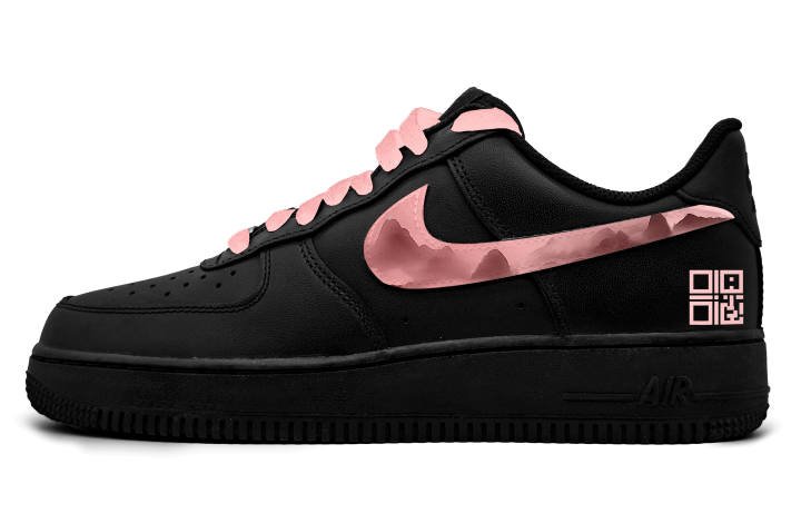 Nike Nike Air Force 1 Low top Skateboard Shoes Unisex Red Pink