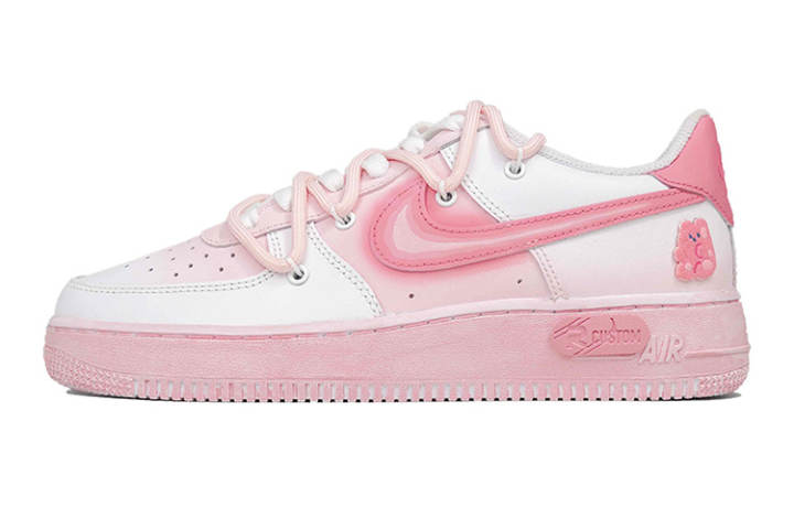 Nike Nike Air Force 1 Air Force 1 Slip-Resistant Cushioning Wear-Resistant Low-Top Skateboard Shoes GS Pink White