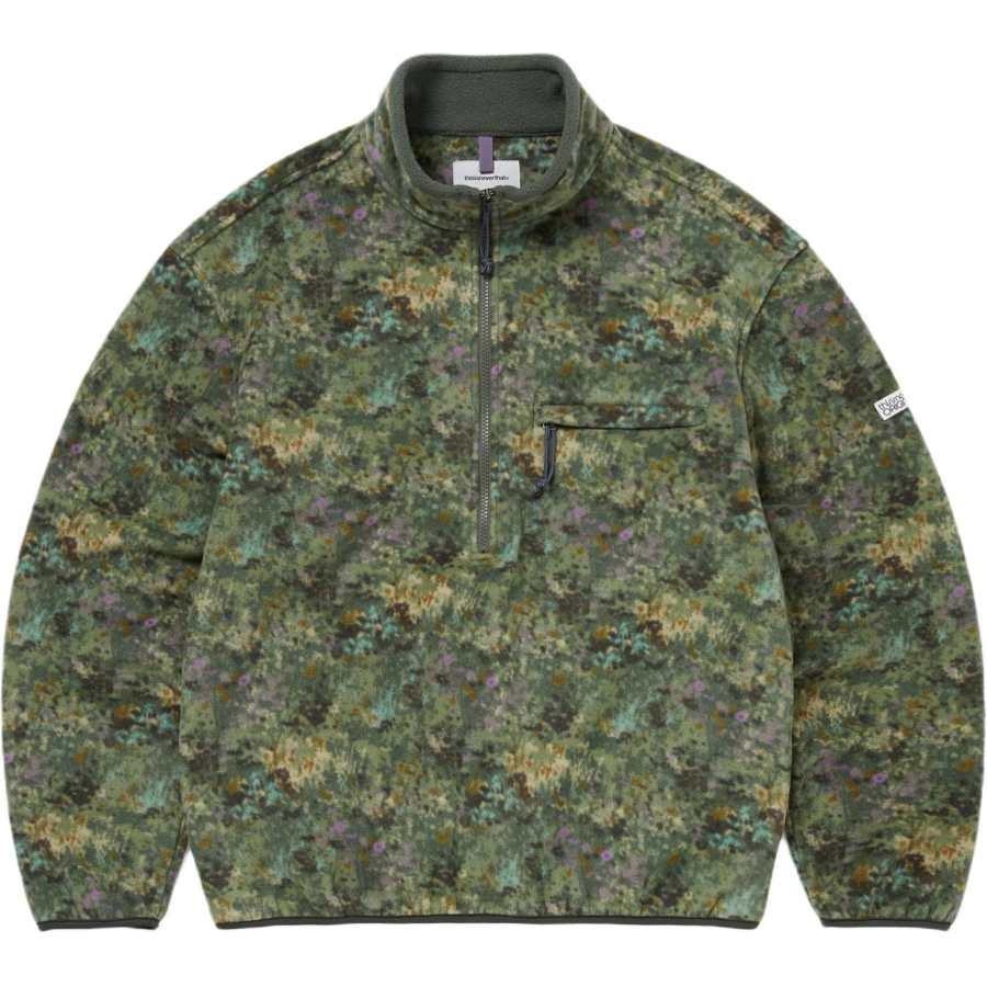 Thisisneverthat Thisisneverthat FW25 Fleece Pullover Floral Ivory Sweatshirt Unisex