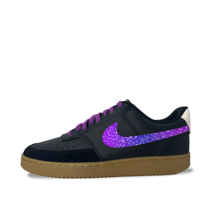 Nike Nike Court Vision Low Phantom Purple Synthetic Leather Abrasion Resistant Breathable Low top Skateboard Shoes Unisex