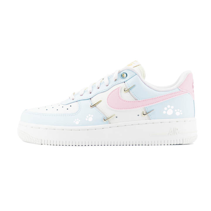 Nike Nike Air Force 1 Abrasion Resistant Abrasion Resistant Low top Skateboard Shoes Unisex Blue White
