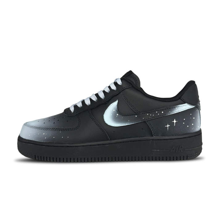 Nike Nike Air Force 1 Icy Starry Sky Abrasion Resistant Low top Skateboard Shoes Unisex