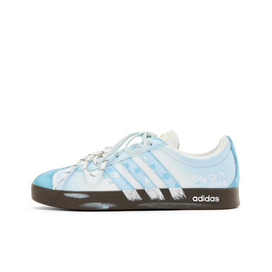 Adidas Adidas VL COURT 2.0 Abrasion Resistant Abrasion Resistant Low top Skateboard Shoes Women's Blue White