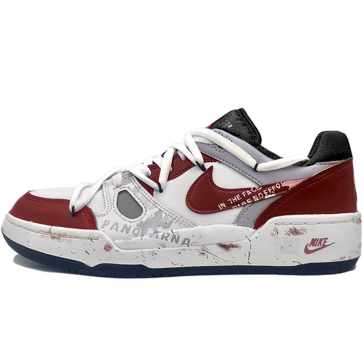 Nike Nike Full Force Low Panorama Over Exposure, Boyfriend Low top Skateboard Shoes Men's Red White