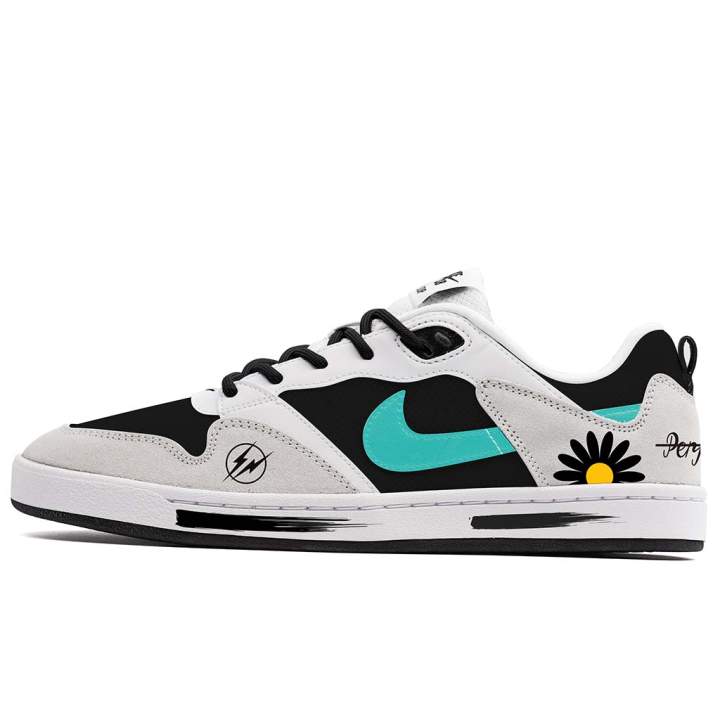Nike Nike SB Alleyoop Mesh Low top Skateboard Shoes Men's Black Gray