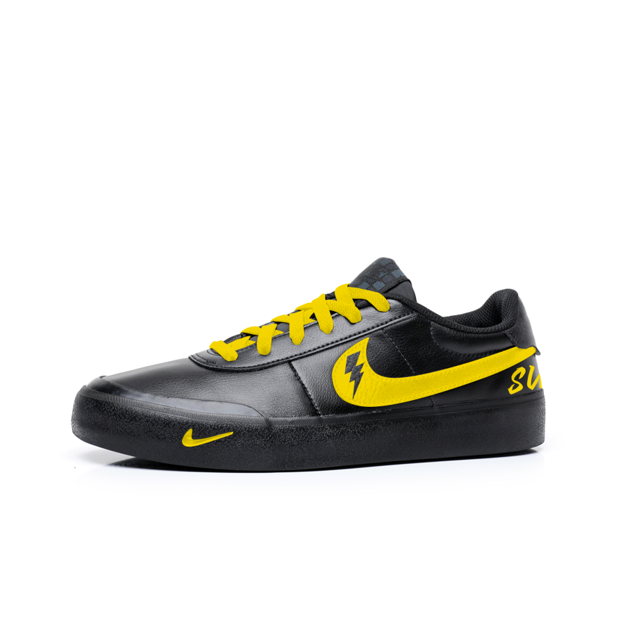 Nike Nike Court Shot Super Leather Wear resistant And Lightweight Low top Skateboard Shoes Unisex Yellow
