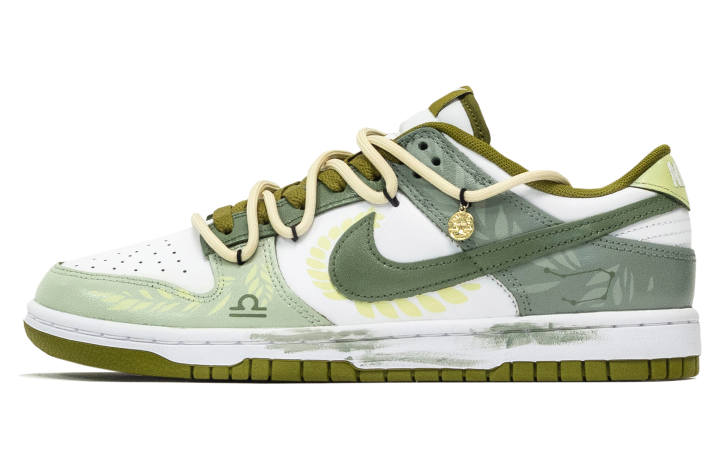 Nike Nike Dunk 668, Libra Temis Low top Skateboard Shoes Unisex White Green