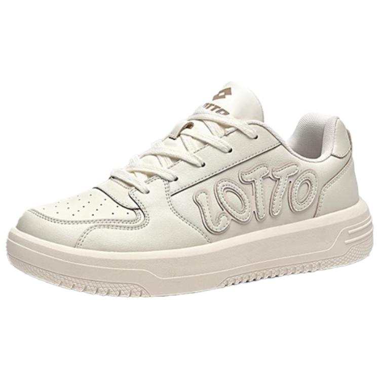 LOTTO Slip Resistant Abrasion Resistant Low top Skateboard Shoes Women's Beige