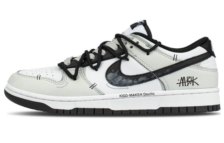 Nike Nike Dunk Leather Cushioning Low top Skateboard Shoes Unisex Light Green