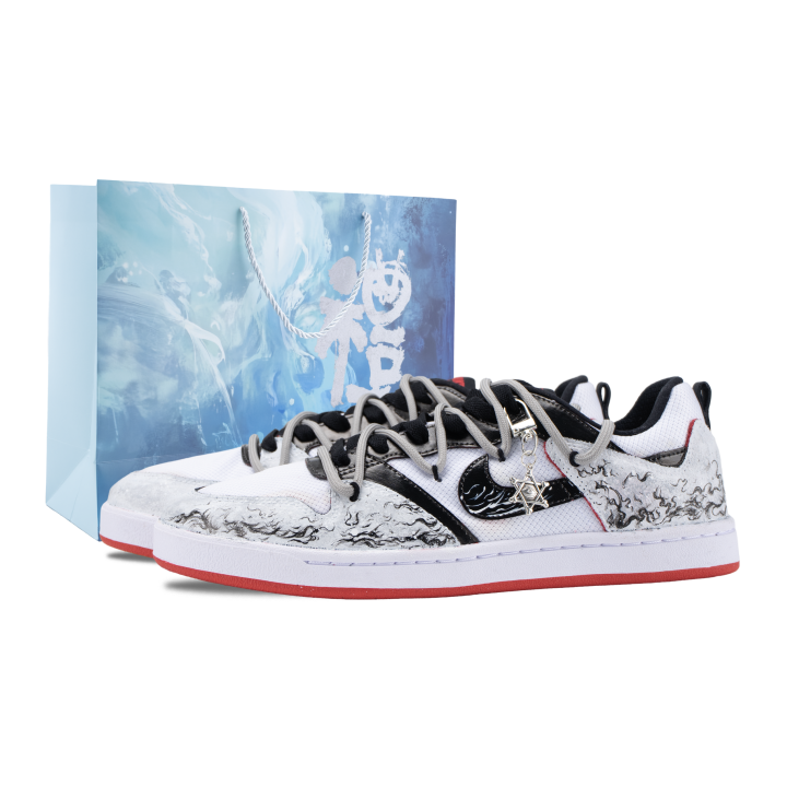 Nike Nike SB Alleyoop Amaterasu Abrasion Resistant Low top Skateboard Shoes Unisex Black White Gray