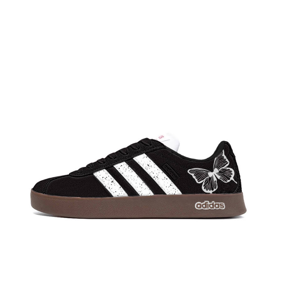 Adidas Neo VL Court 2.0 Autumn's Small Flower Synthetic Leather, Leather Abrasion Resistant Low top Skateboard Shoes