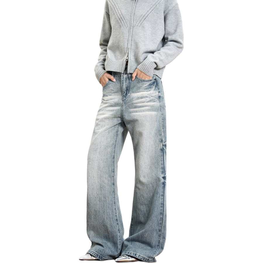 NEVER RULE NEVER RULE Jeans Unisex Light Blue Moderate Wide Leg Pants