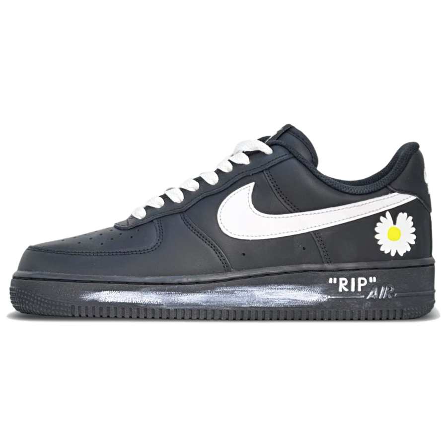 Nike Nike Air Force 1 Small Daisy Lightweight Low top Skateboard Shoes Unisex Black White