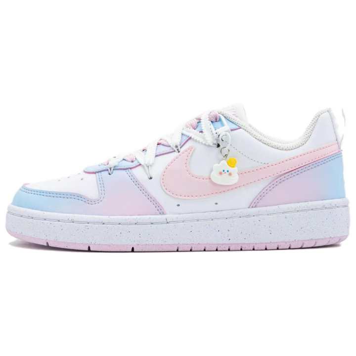 Nike Nike Court Borough Low Cotton Candy Slip Resistant, Abrasion Resistant, Balance Height Increasing Low top