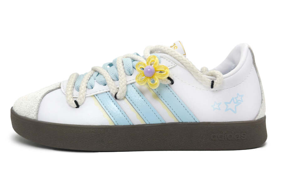 Adidas Adidas Vl Court Classic Neon Eros Commune, Sweet Starlet Slip Resistant Slip Resistant Low top Skateboard Shoes Unisex