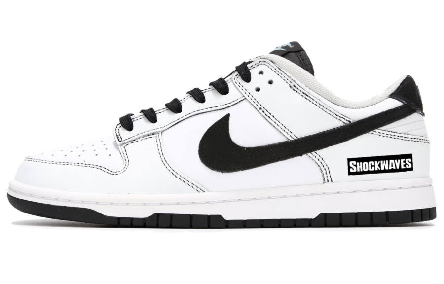 Nike Nike Dunk Low Panda Slip Resistant Abrasion Resistant Low top Skateboard Shoes Unisex Black White