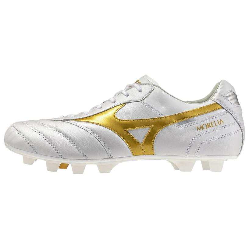 Mizuno MORELIA 2 Soccer Shoes Unisex White Gold
