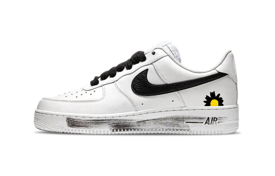 Nike Nike Air Force 1 Abrasion Resistant Low top Skateboard Shoes Unisex Black White