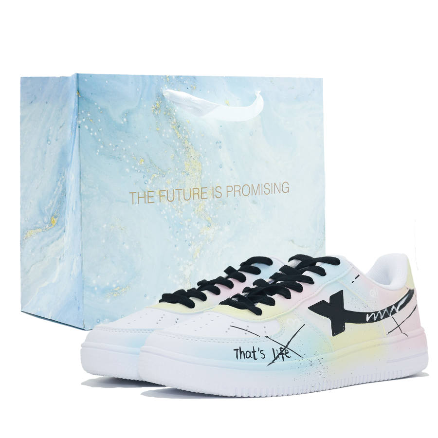 XTEP Air Force 1 Slip Resistant Abrasion Resistant Low top Skateboard Shoes Women's White